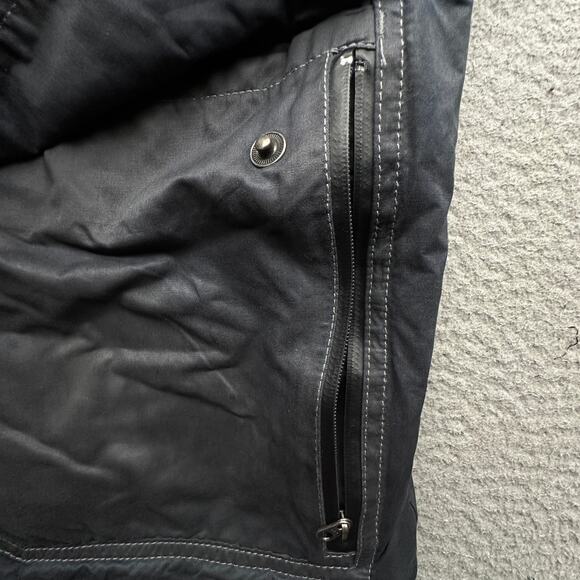 Kuhl Kollusion Jacket Carbon Gray Men Large Wax Coated Wind Water Resistant Hood - Picture 11 of 16